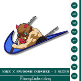Nike Swoosh Inosuke Embroidery Design – 3 Sizes - FineryEmbroidery